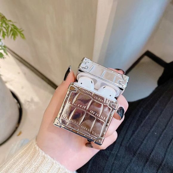 NEW Bling Crocodile Apple Airpods 1 2 case - Picture 5 of 5